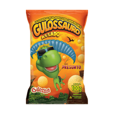 Salgadinho Gulossauro Gulozitos Presunto Assado 100g