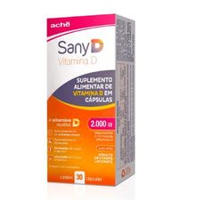 Sany D Ache Farma 2000Ui com 30 cápsulas