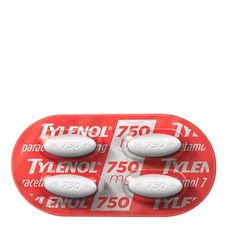 Tylenol Johnson & Johnson 750mg com 4 comprimidos