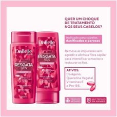 Kit Shampoo Dabelle Resgata Fios 250ml + Condicionador  Dabelle Resgata Fios 175ml