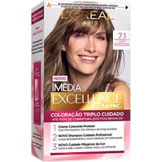 Tintura Imedia Loréal 7.1 Louro Acinzentado