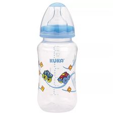 Mamadeira Kuka Natural Bico Reto Azul 160ml