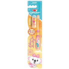 Escova Dental Condor Bambinos Infantil Lilica Baby Extra Macia Cores Sortidas com 1 Unidade E Ganhe Capa Protetora