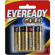 Pilha Eveready Aa Alcalina Pequena Gold