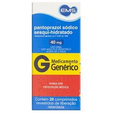 Pantoprazol Ems 40mg com 28 comprimidos