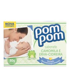 Sabonete Pom Pom Camomila E Erva Cidreira 80g