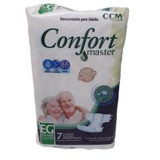 Fralda Geriátrica Confort Master Regular Tamanho Eg com 7 Unidades