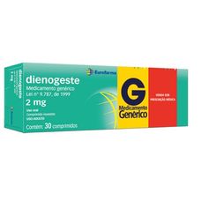 Dienogeste Eurofarma 2mg 30 comprimidos