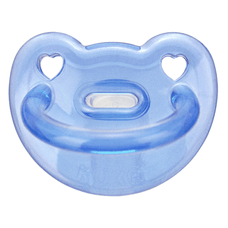 Chupeta Kuka Soft Silicone Azul Ortodôntico Tamanho 1