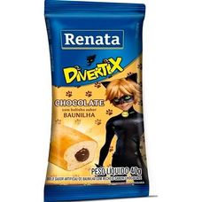 Mini Bolo Renata Divertix Baunilha com Chocolate 40g