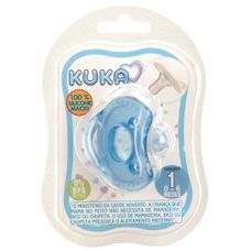 Chupeta Kuka Silicone Soft Comfort Red Azul Número 1