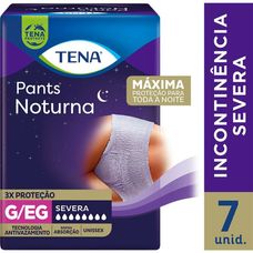 Roupa Íntima Tena Pants Noturna Tamanho G/Eg com 7 Unidades