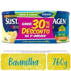 Sustagen Kids Sabor Baunilha com 2 Unidades 380g