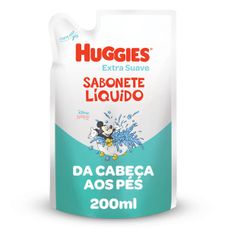 Sabonete Huggies Extra Suave líquido 200ml Refil