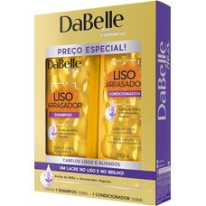 Kit Shampoo Dabelle Liso Arrasador 250ml + Condicionador Dabelle Liso Arrasador 175ml