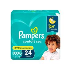 Fralda Pampers Confort Sec Mega XXXG 24 Unidades