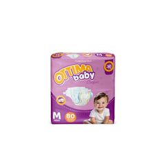 Fralda Descartável Ottima Baby Mega M 80 Unidades