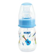 Mamadeira Kuka Natural Color com Bico Ortodôntico Azul 70ml