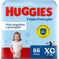 Fralda Huggies Tripla Protecao Disney Baby Hiper Xg 66 Unidades