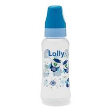 Mamadeira Lolly Zoo Bico de Silicone Ortodôntico Azul 250ml