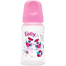 Mamadeira Lolly Big Zoo Bico Silicone Ortodôntico Rosa 330ml