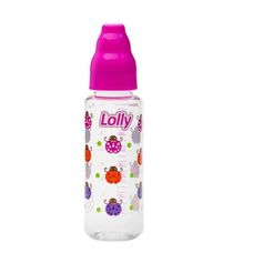 Mamadeira Lolly Big Zoo Bico Silicone Redondo Rosa 80ml