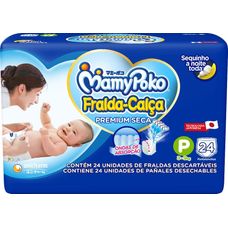 Fralda Mamypoko Fralda-Calça Regular Tamanho P Descartavel com 24 Unidades