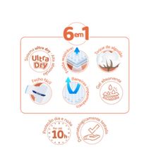 Fralda Personalidade Baby Ultrasec Jumbinho Tamanho M com 18 Unidades