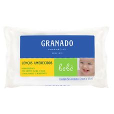 Lenço Umedecido Granado Bebê com 50 Unidades
