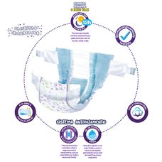 Fralda cremer Disney Baby Magic Care Tamanho M Hiper com 60 Unidades