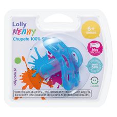 Chupeta Lolly 100% Silicone Icone Redondo Masculino Tamnho 2