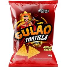 Salgadinho Gulão Gulozitos Tortilla Queijo Nacho 50g