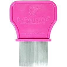Pente Fino Perosul Dr Pentinho Rosa Aço Inox