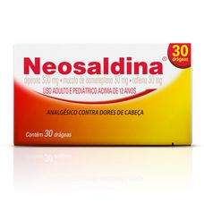 Neosaldina Takeda 300mg+ 30mg+ 30mg com 20 drágeas