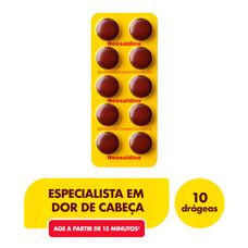 Neosaldina Takeda 300mg+ 30mg+ 30mg com 10 drágeas