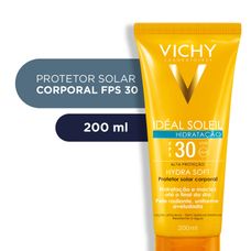 Protetor Solar Vichy Idéal Soleil Hydrasoft Fps30 200ml