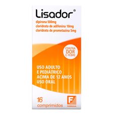 Lisador Farmasa com 16 comprimidos