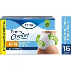 Roupa Íntima Tena Pants Confort P/M com 16 Unidades Embalagem Econômica