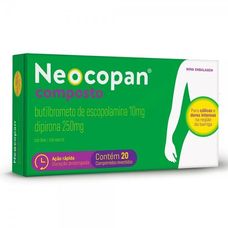 Neocopan Composto União Química 10mg+ 250mg com 20 comprimidos revestidos