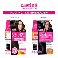 Tintura Casting creme Gloss Loréal 1.00 Preto Noite