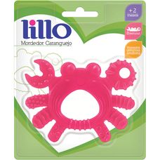 Mordedor Lillo Infantil de Caranguejo Rosa