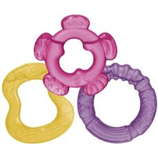 Mordedor Multilaser Infantil com Água Tender Bites 3 Peças Para Meninas