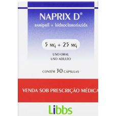 Naprix D Libbs 5mg+ 25mg com 30 cápsulas Duras