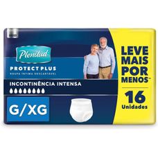 Fralda Geriátrica Plenitud Protect Plus Tamanho G/Xg com 16 Unidades