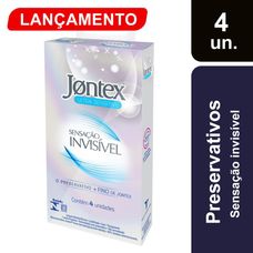 Preservativo Jontex Ultra Sensitive com 4 Unidades
