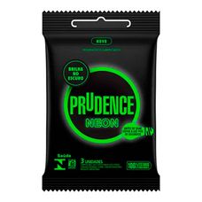 Preservativo Prudence Neon com 3 Unidades