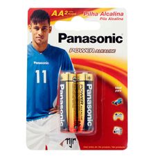 Pilha Panasonic Aa Alcalina Pequena com 2 Unidades