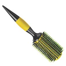 Escova de Cabelo Natus Plant Profissional Yellow Hit com Tubo Metálico 40Mm