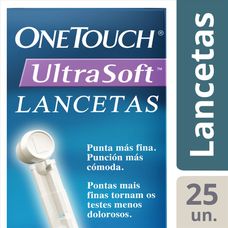 Lancetas Johnson & Johnson Ultra Soft com 25 Unidades