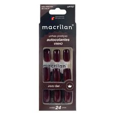 Unhas Postiças Macrilan Vinho